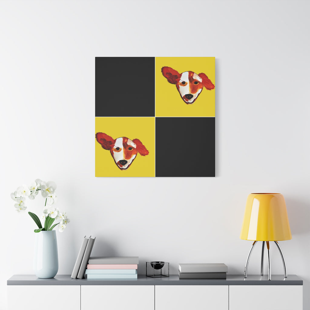 Preppy Pup Matte Canvas
