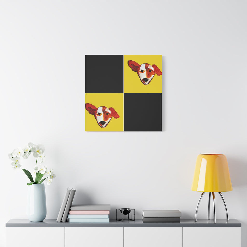 Preppy Pup Matte Canvas