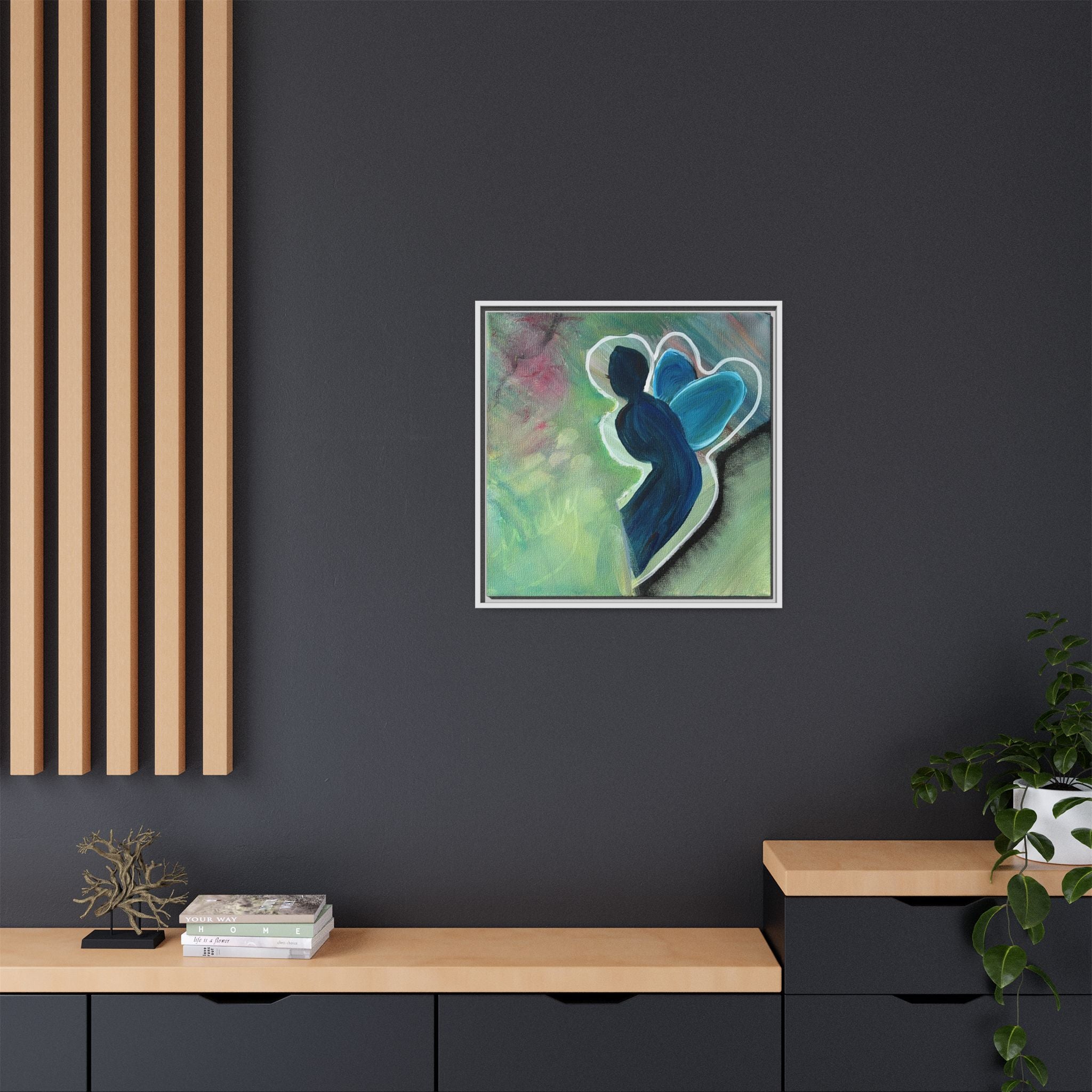 Flit Matte Canvas Print — Framed Wall Art