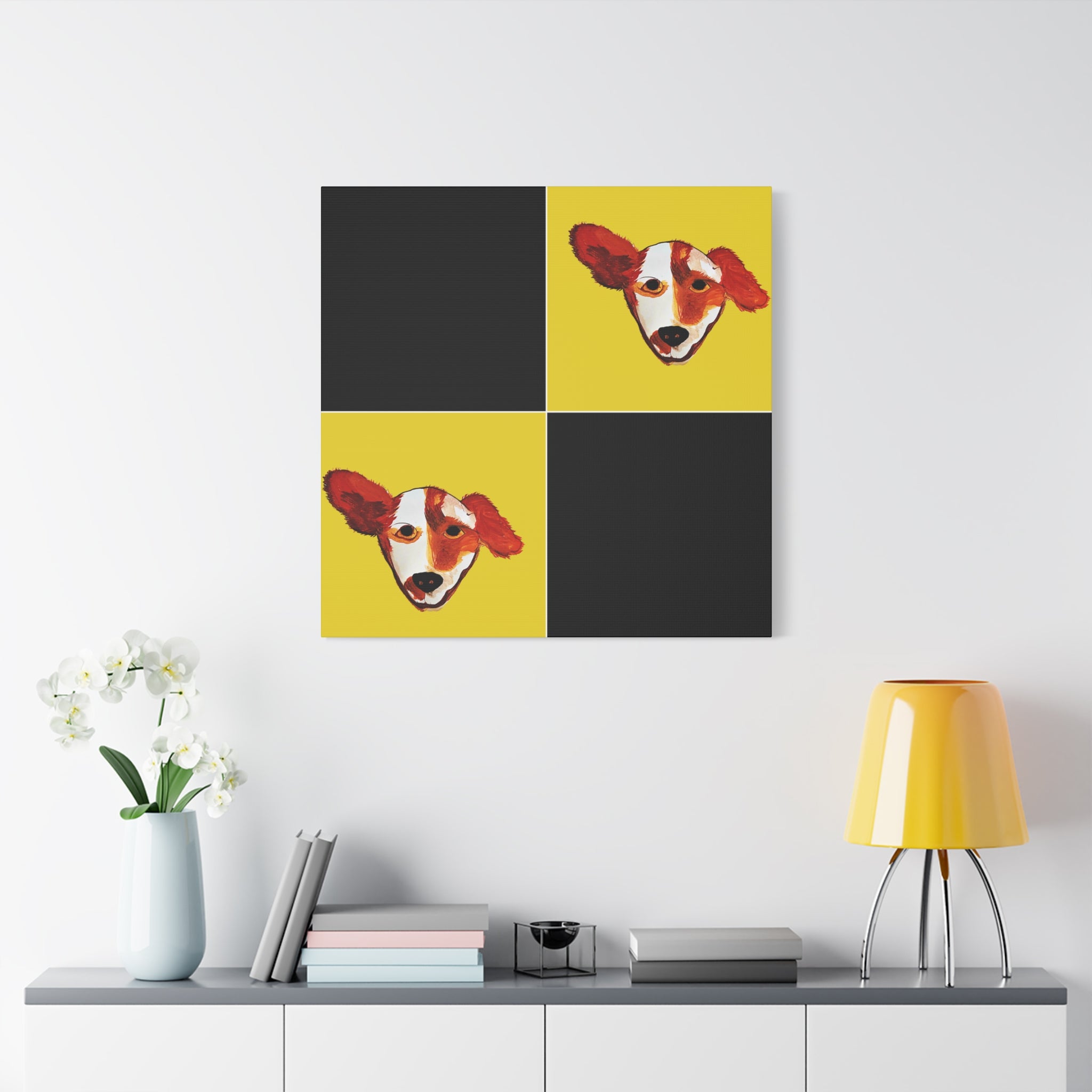 Preppy Pup Matte Canvas