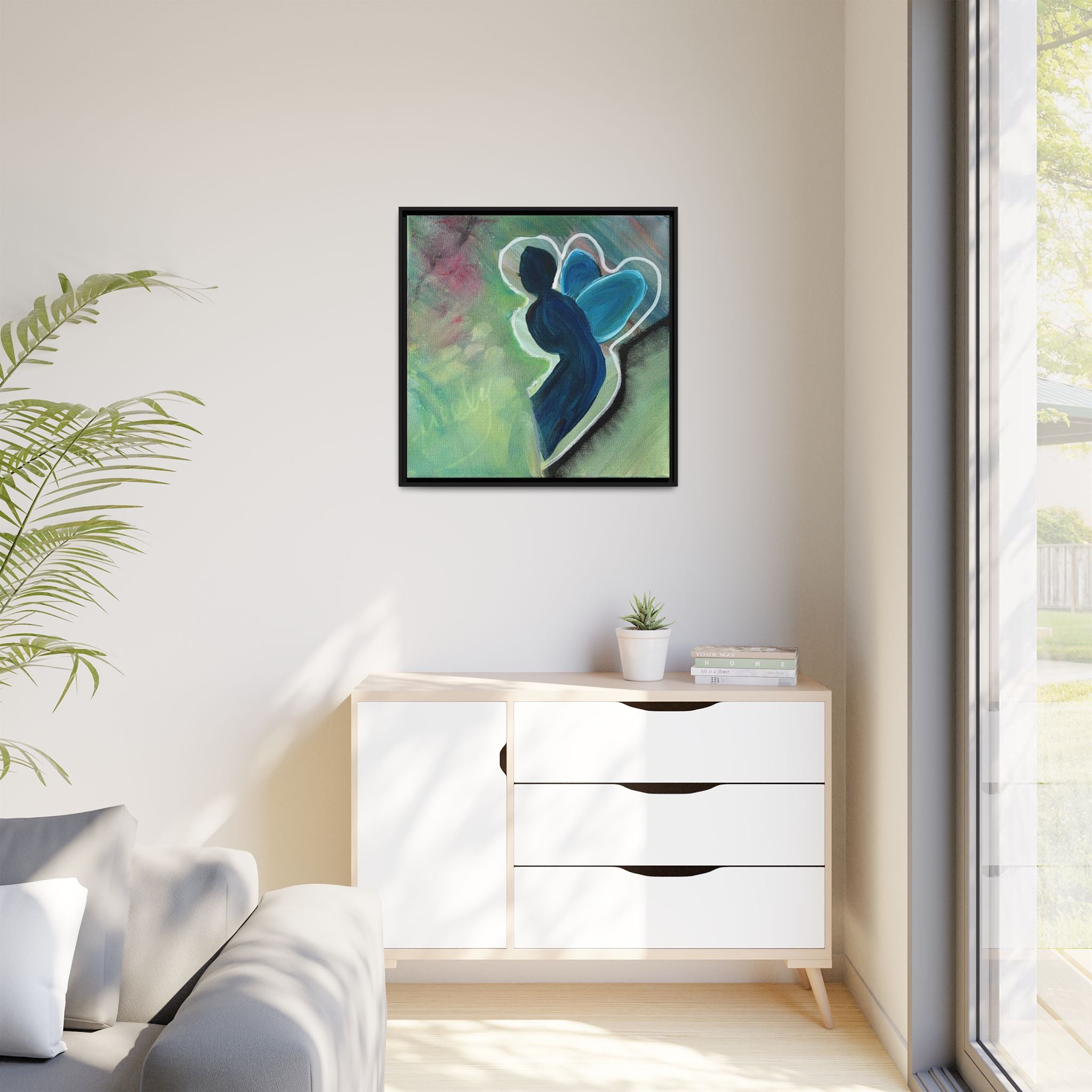 Flit Matte Canvas Print — Framed Wall Art