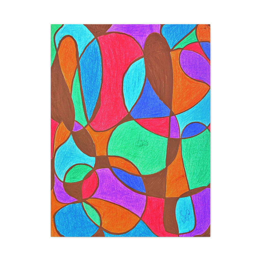 Kaleidoscope Matte Canvas