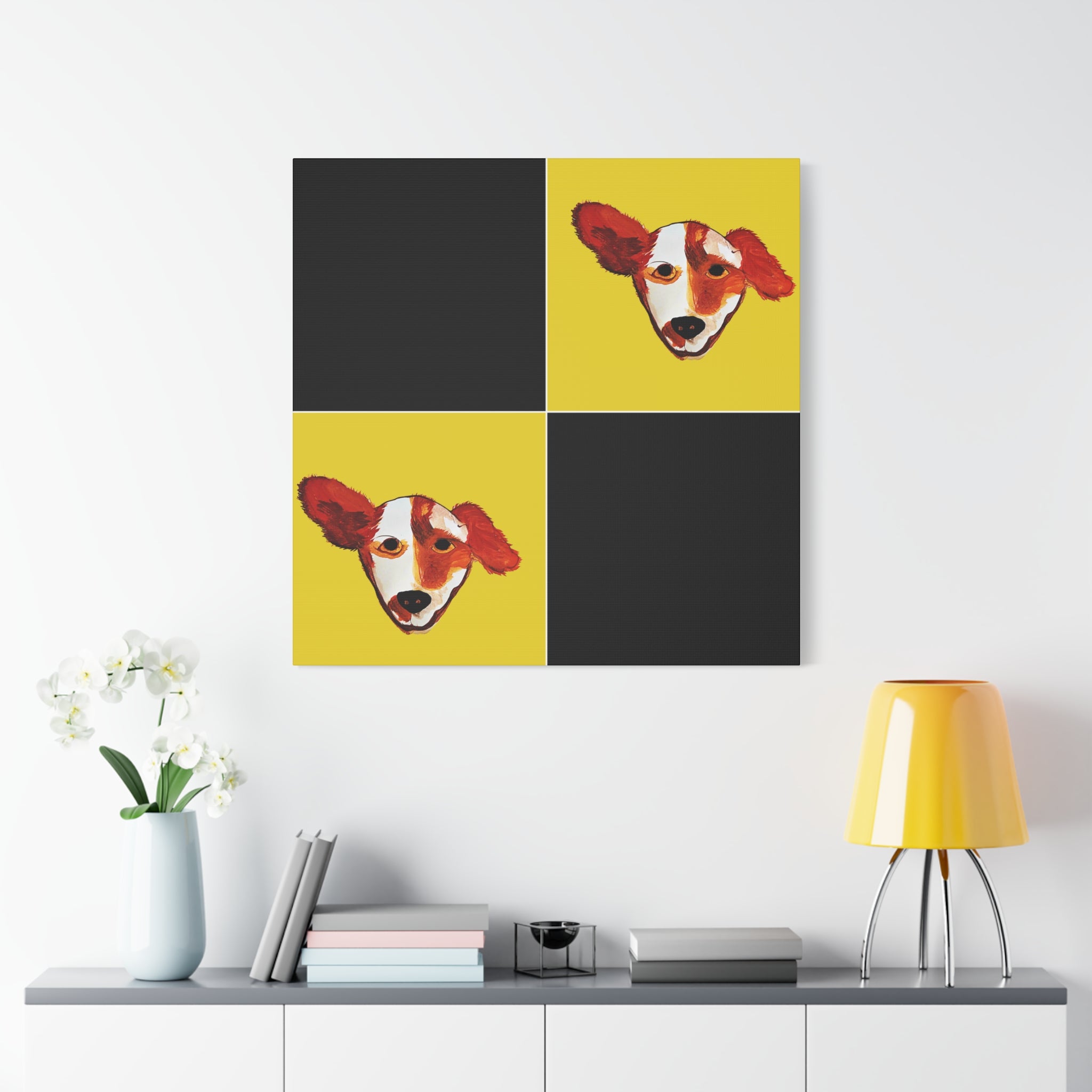 Preppy Pup Matte Canvas