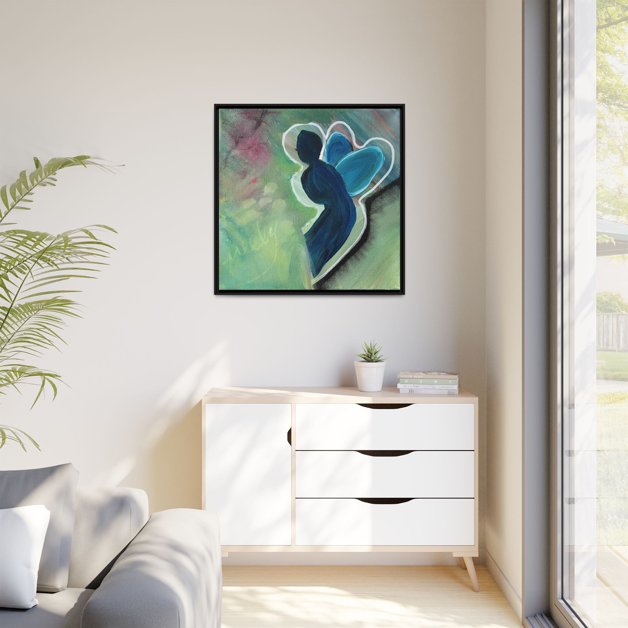 Flit Matte Canvas Print — Framed Wall Art