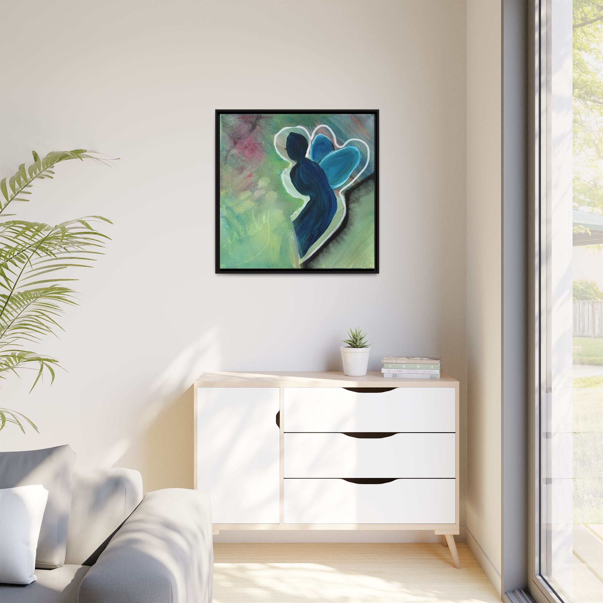Flit Matte Canvas Print — Framed Wall Art