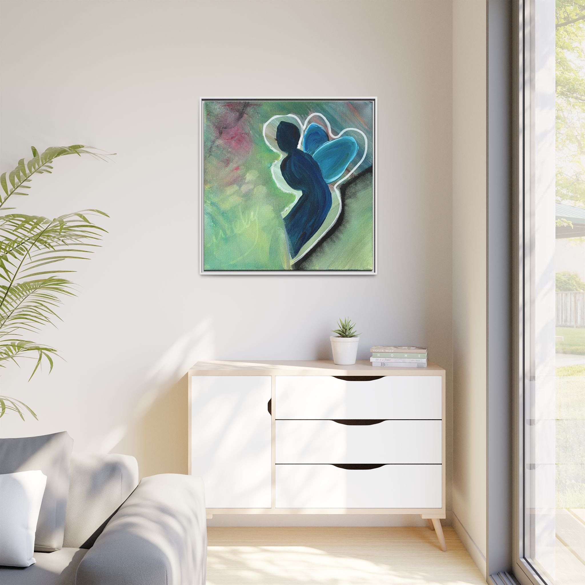 Flit Matte Canvas Print — Framed Wall Art