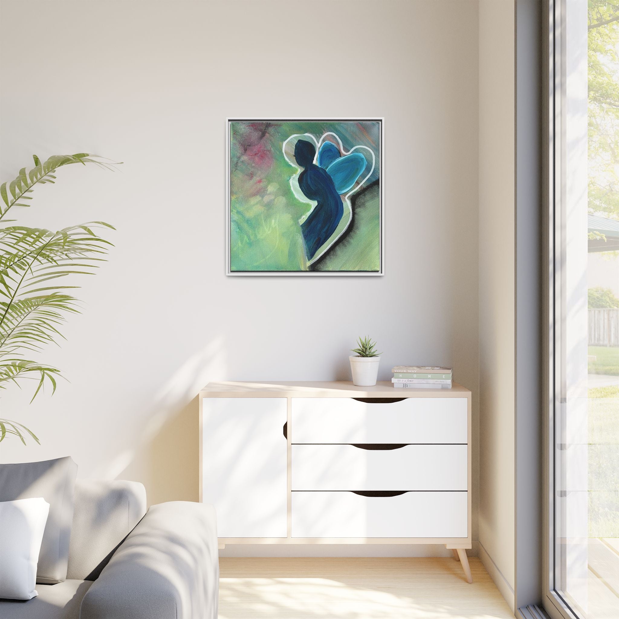 Flit Matte Canvas Print — Framed Wall Art