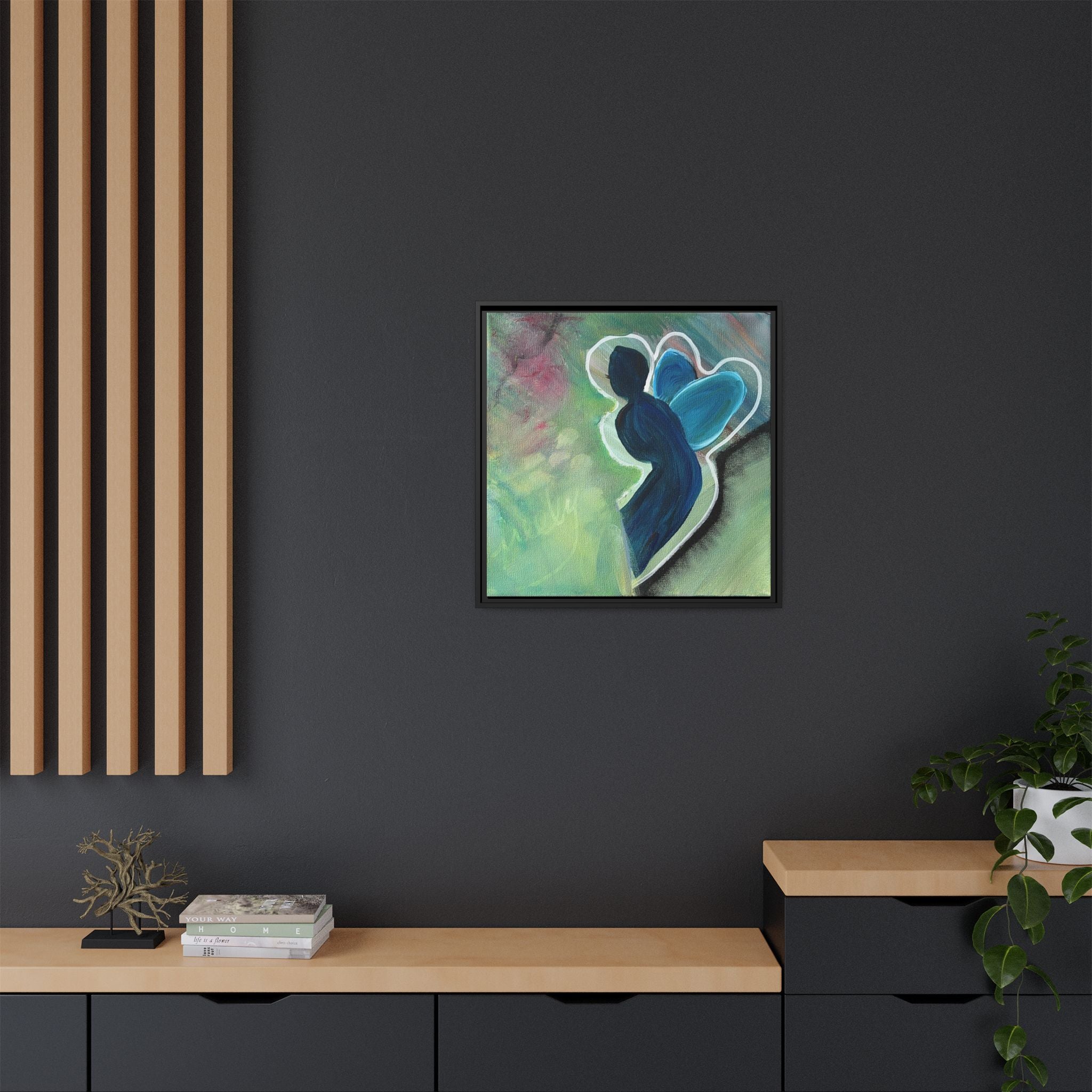 Flit Matte Canvas Print — Framed Wall Art