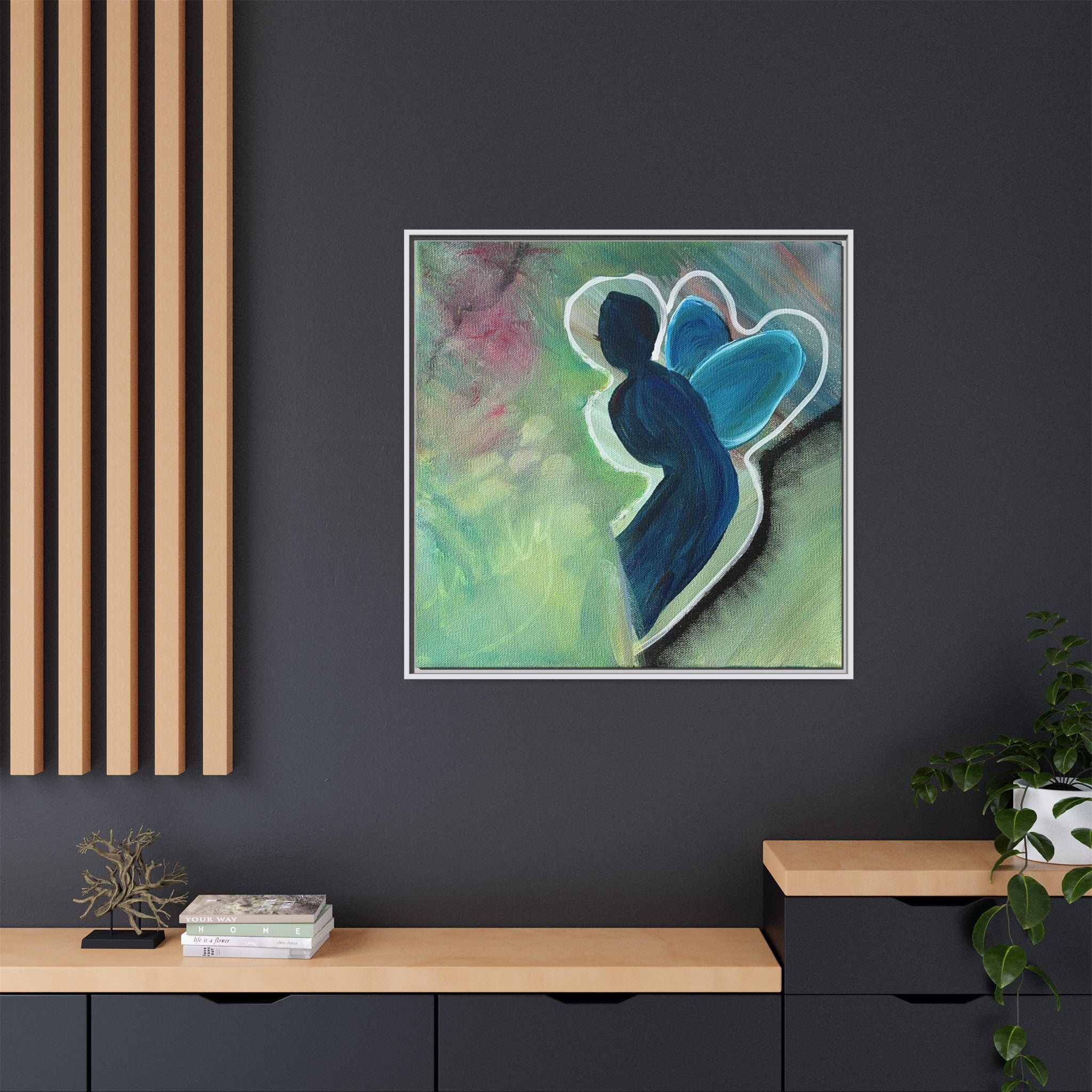 Flit Matte Canvas Print — Framed Wall Art