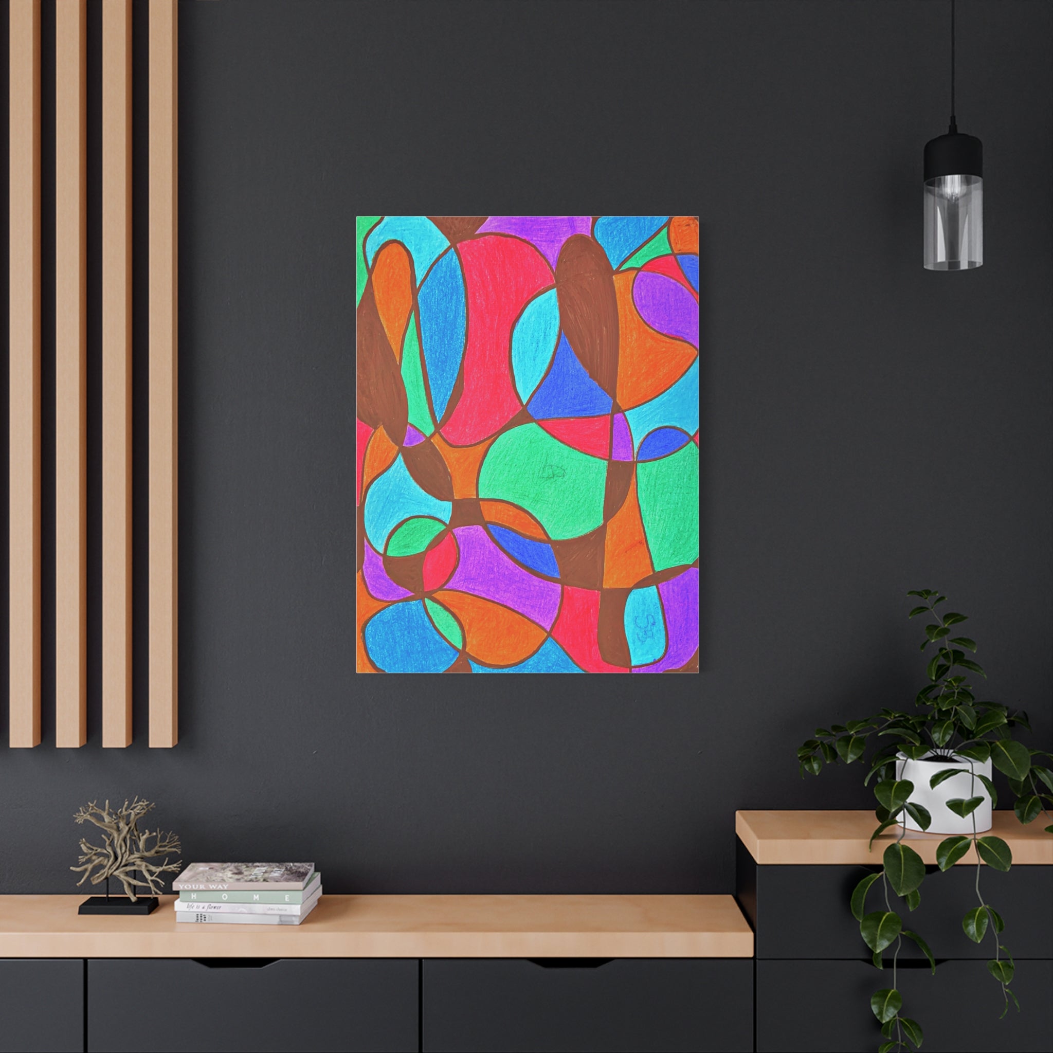 Kaleidoscope Matte Canvas
