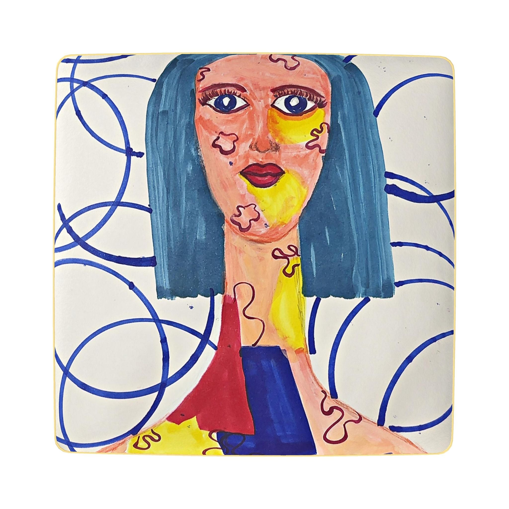 Puzzled Footstool