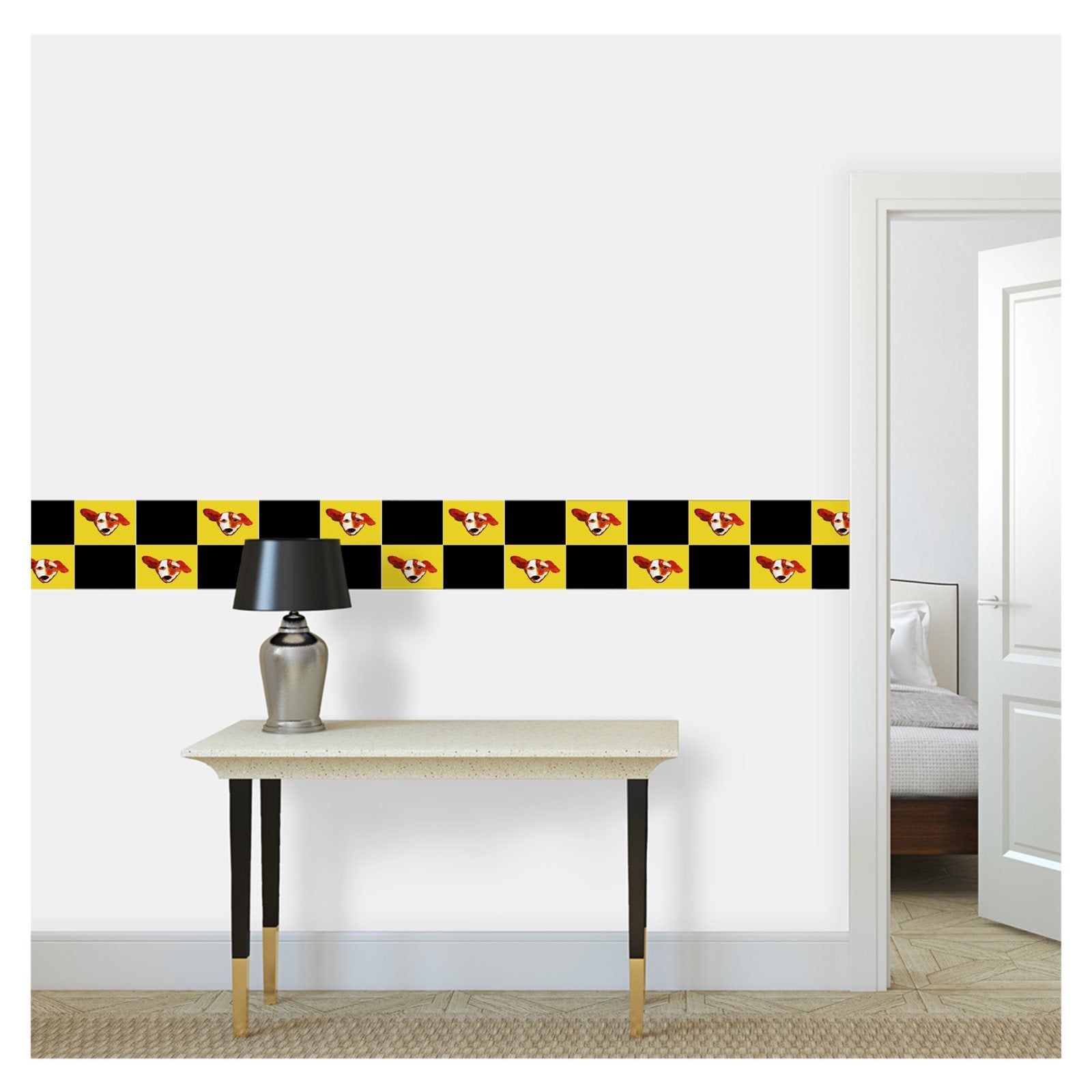 Preppy Pup Wallpaper Borders