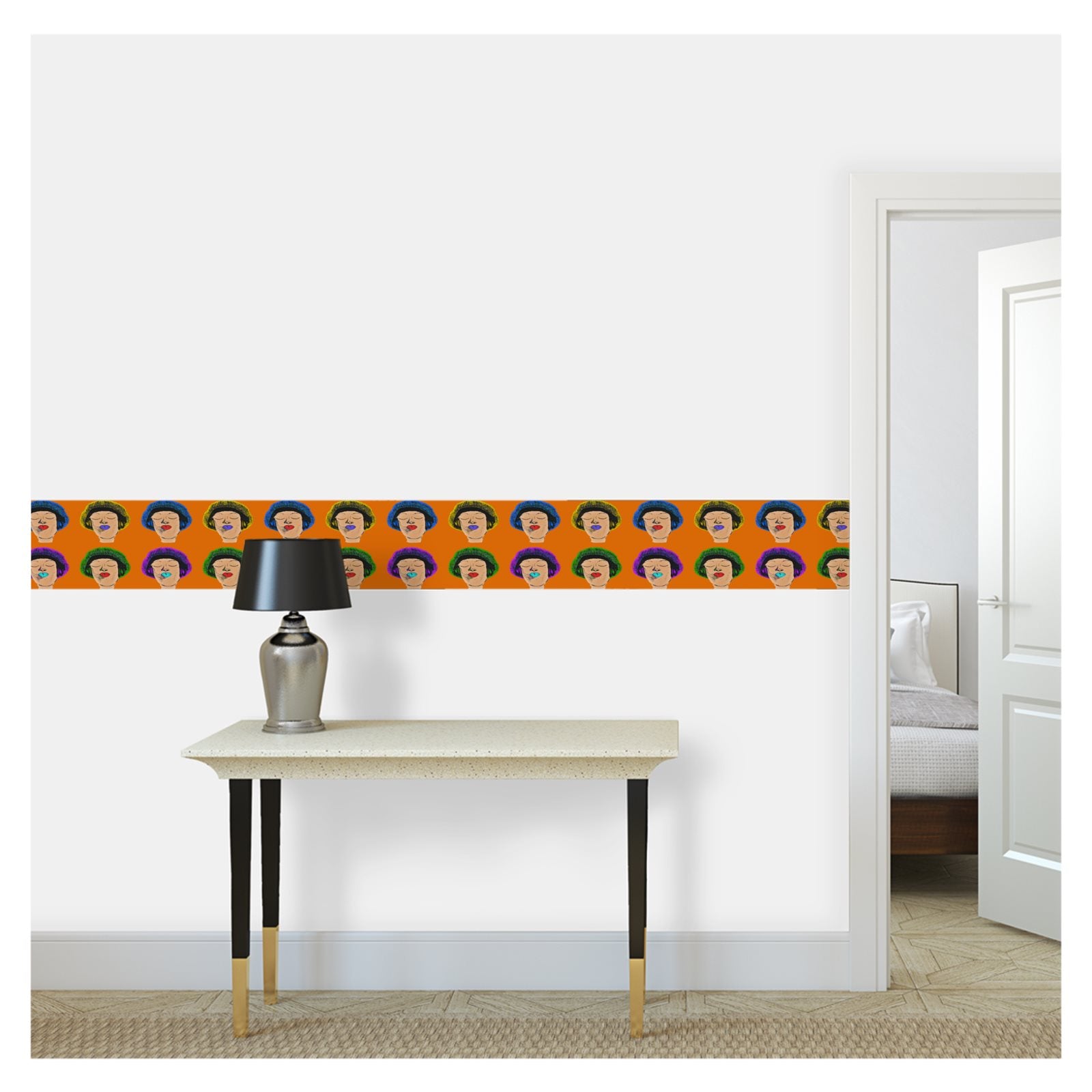Cydified 4-Squared Wallpaper Border