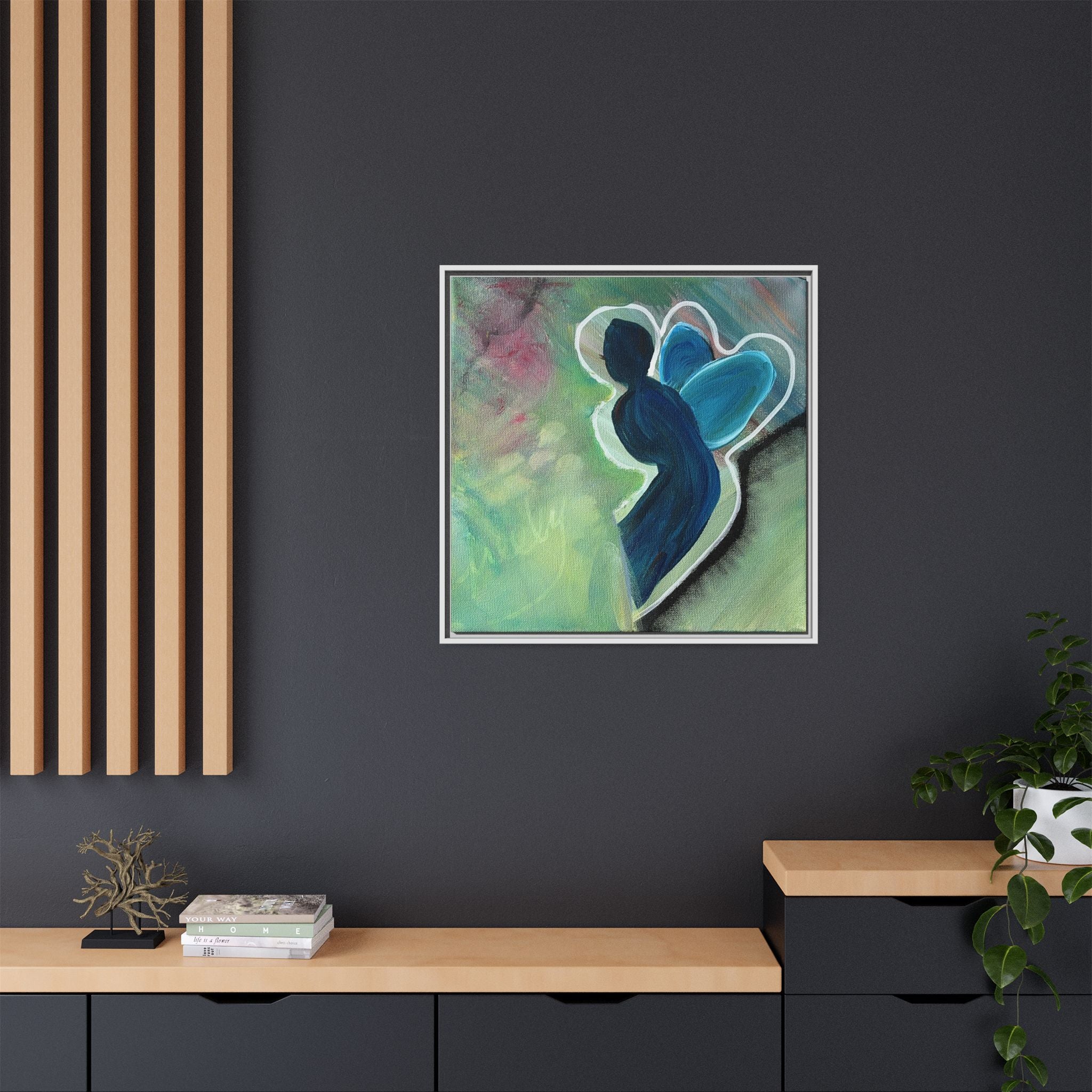 Flit Matte Canvas Print — Framed Wall Art