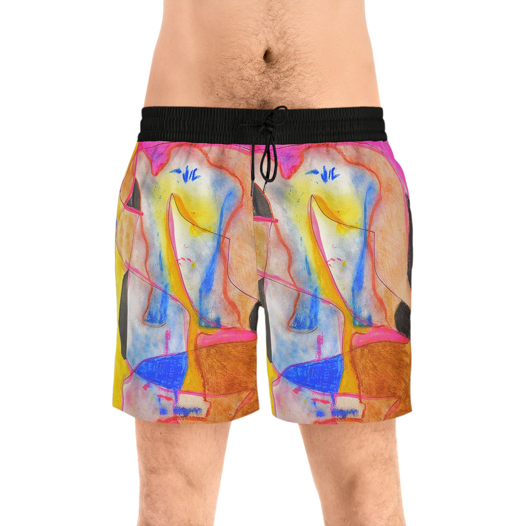 Abstract Swim Shorts