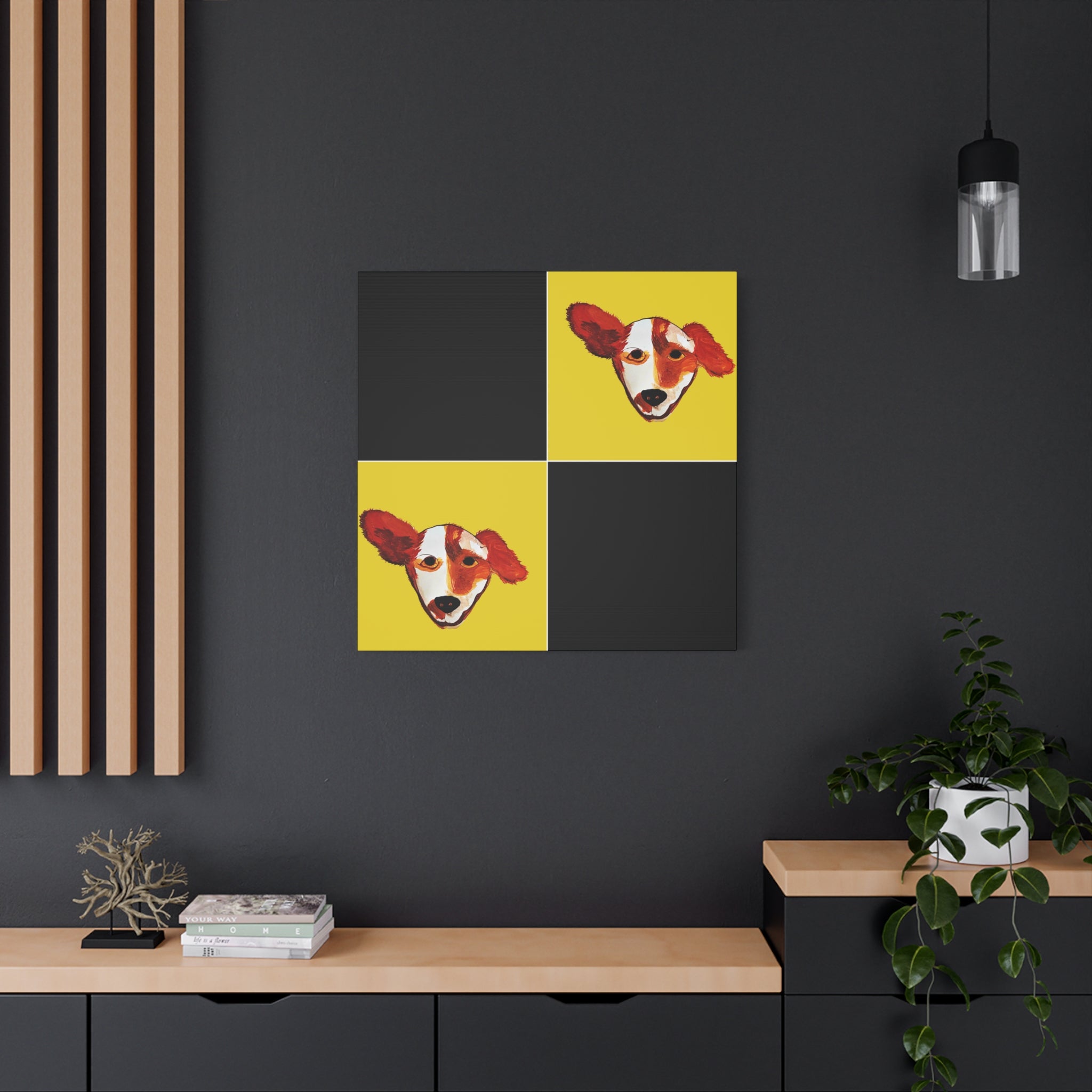 Preppy Pup Matte Canvas