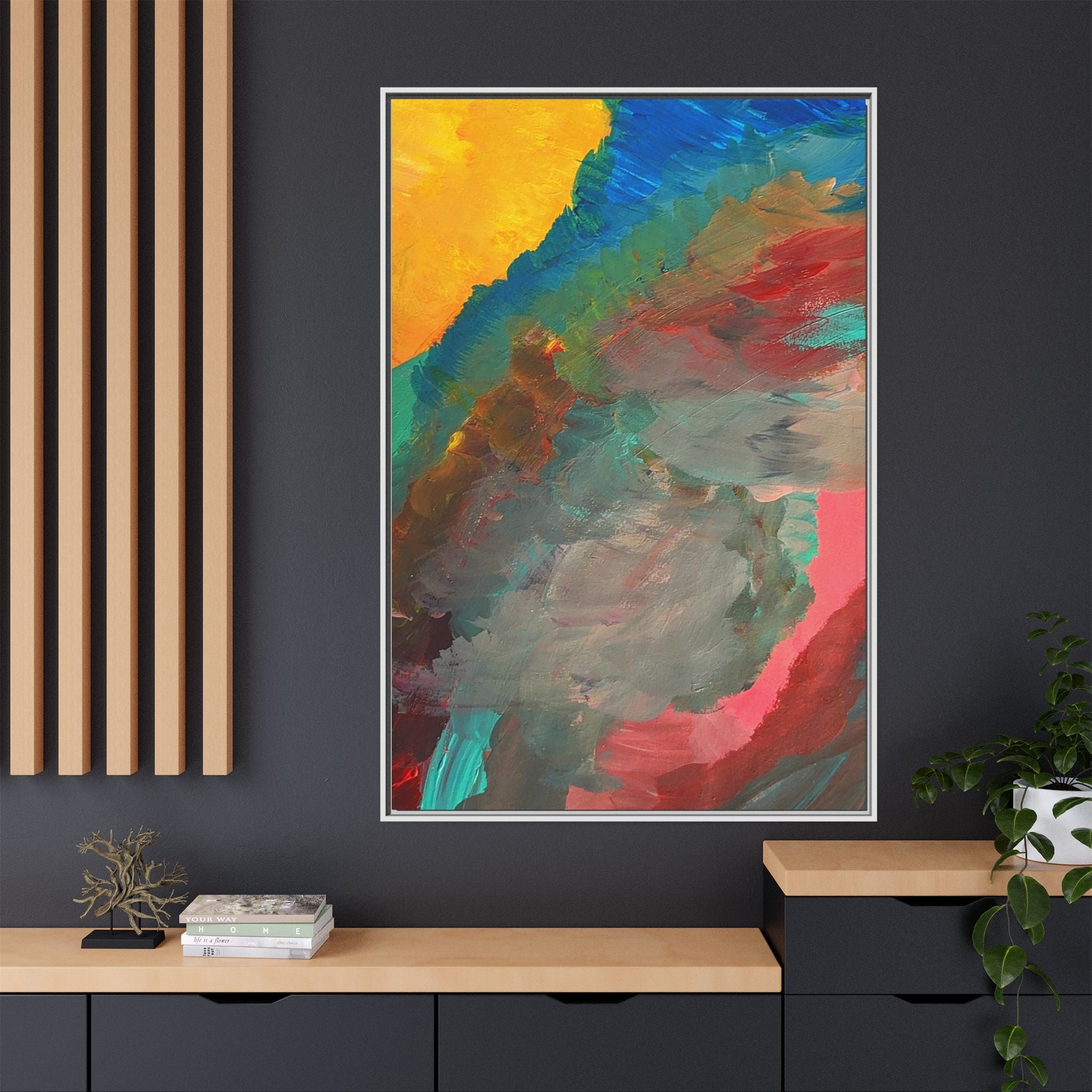 Asunder Matte Canvas Print — Framed Wall Art