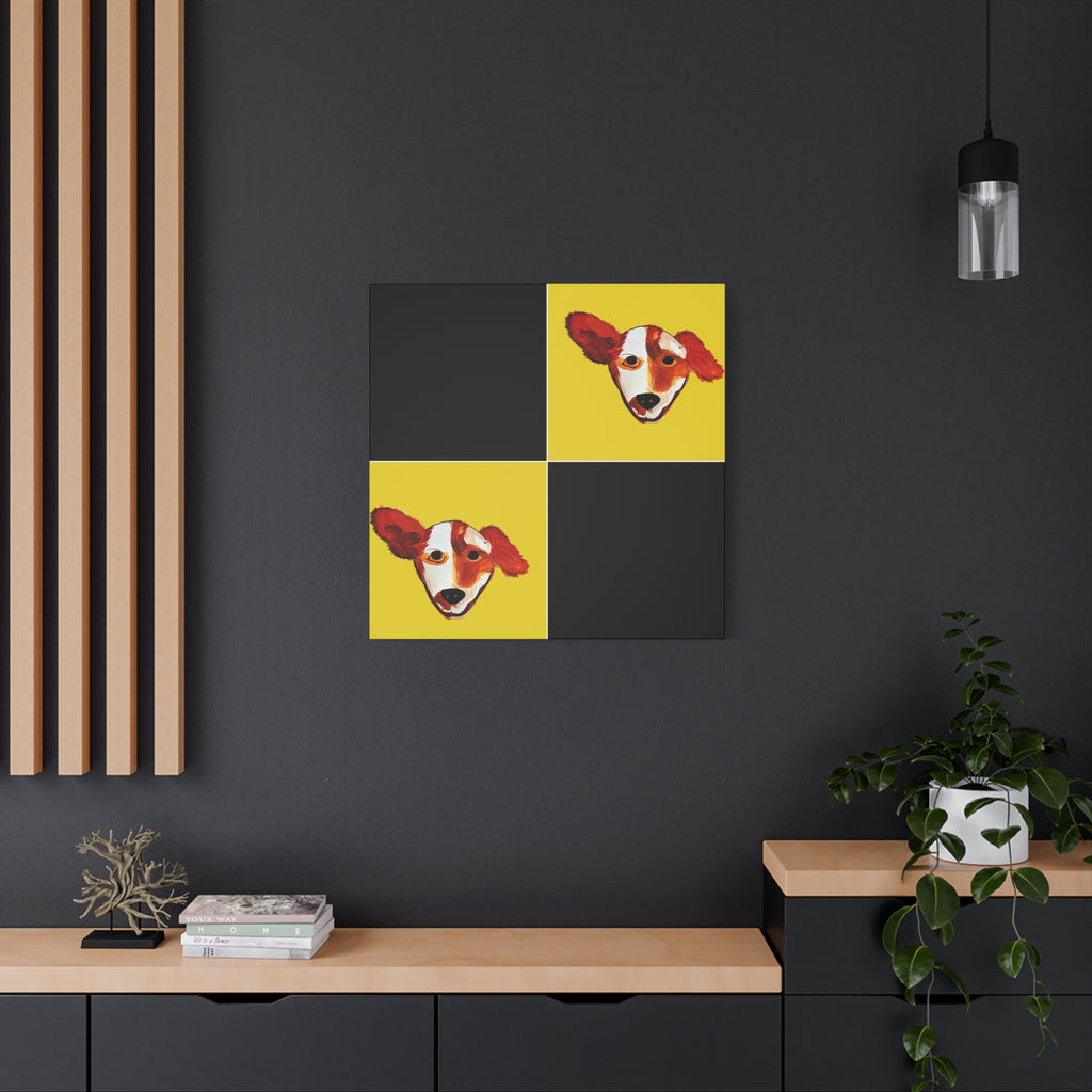 Preppy Pup Matte Canvas
