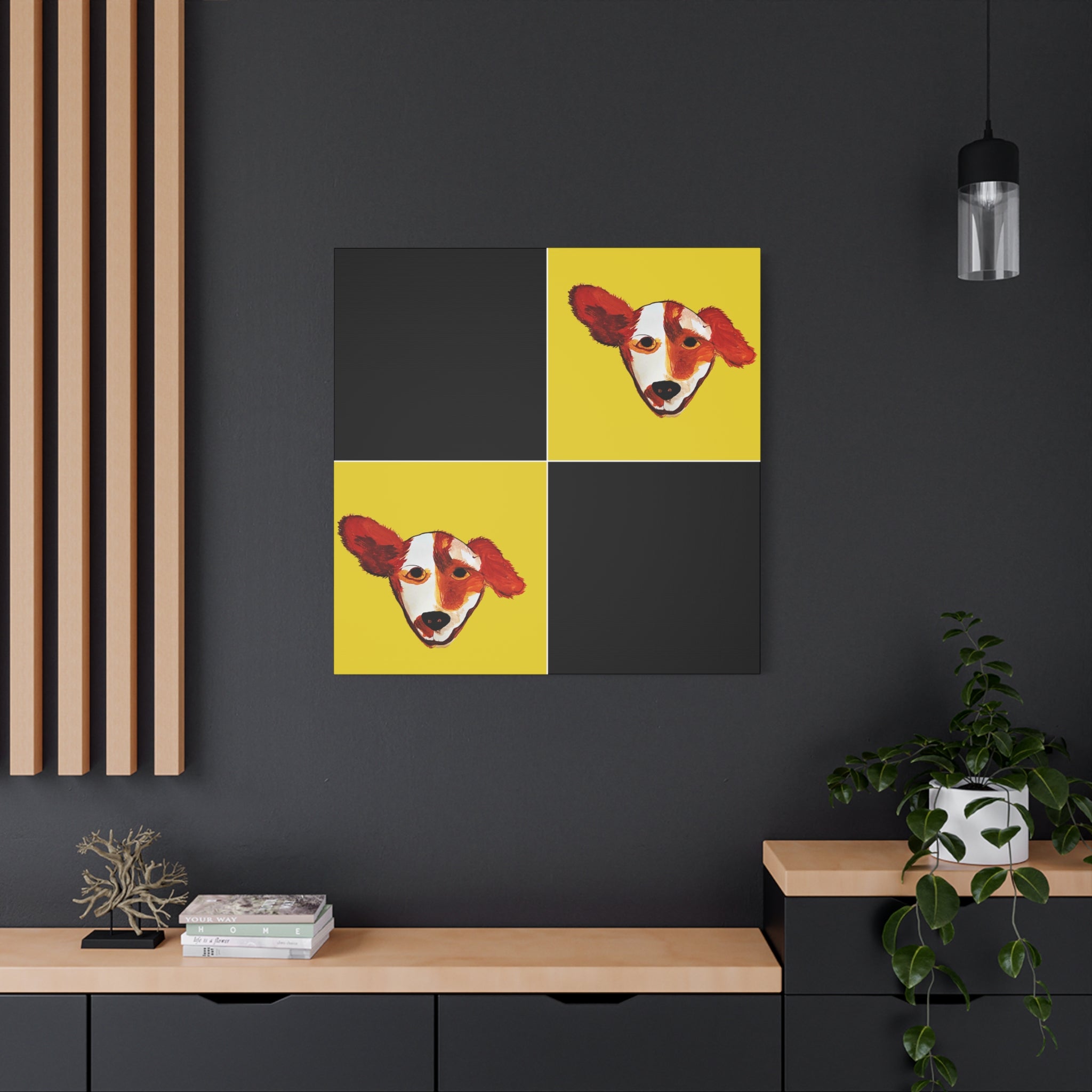 Preppy Pup Matte Canvas